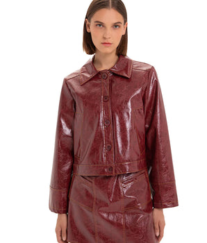 LAAGAM-FW23-Alexa Faux Leather Jacket
