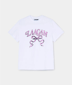 LAAGAM AW24- Coquette Cotton Logo T-shirt