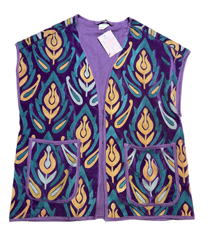 RE-TALE - Devi Embroidered Waistcoat Purple