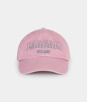 LAAGAM SS24- Pink Embroidered Logo Cap