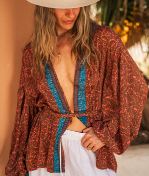 RE-TALE- Upcycled Silk Zahira Blouse #11