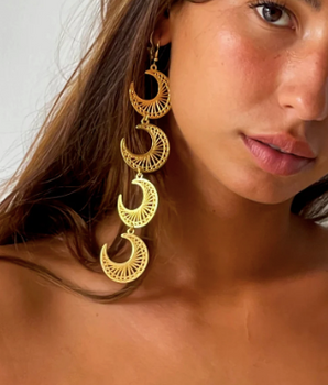 SUSMIES - Moon Shadow Earrings Gold
