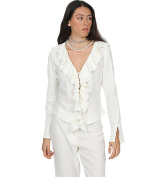 LAAGAM- Aileen Blouse Ecru