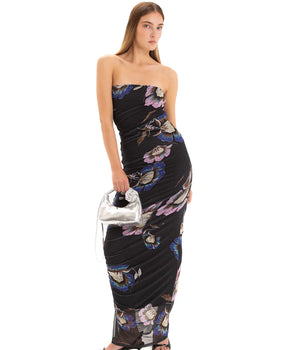 LAAGAM FW23- Selma Draped Tulle Dress