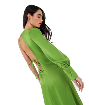 LAAGAM-Coco Dress Green